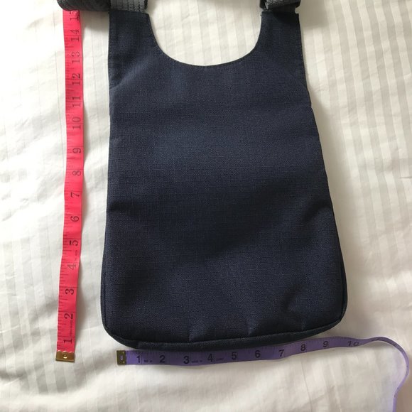 Roots - Blue Nylon  Crossbody Bag / Purse - Picture 5 of 6